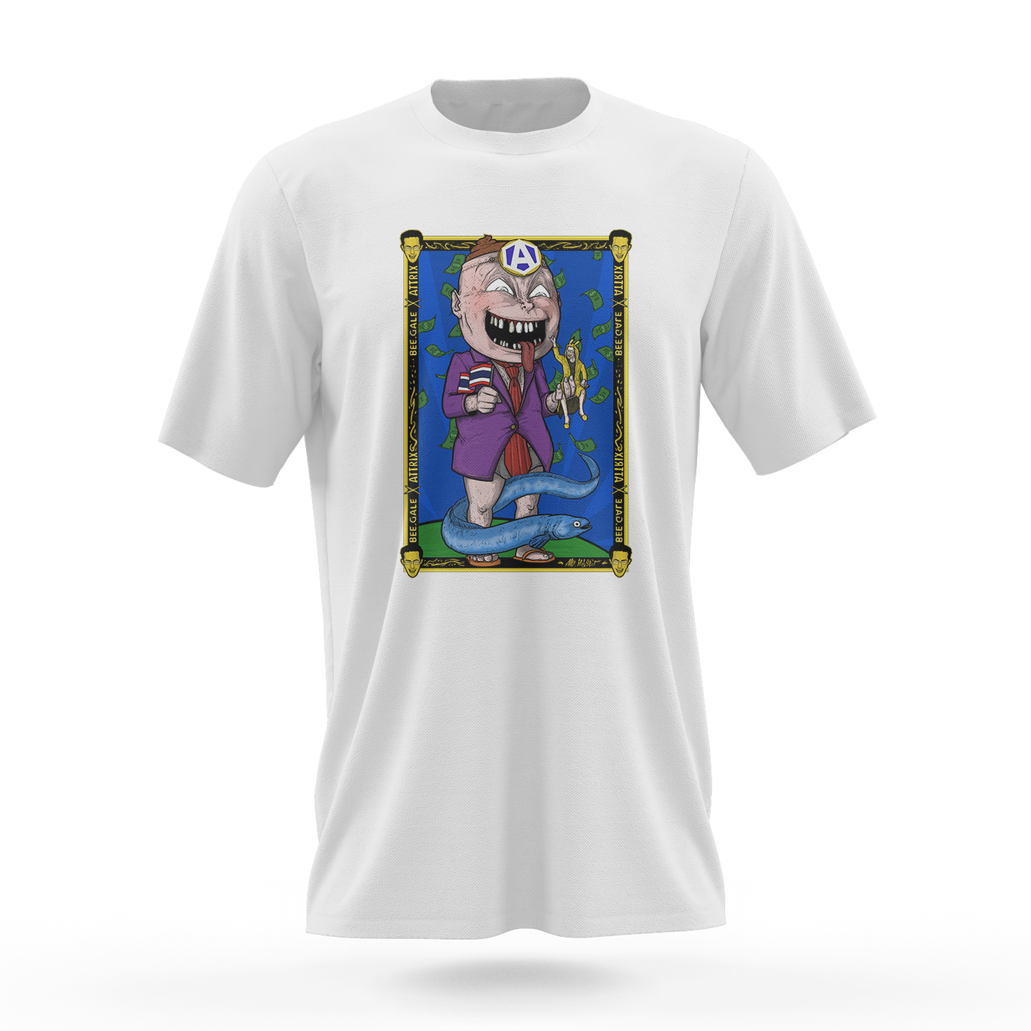 !BxA - T-Shirt da uomo mod. GALACTRIX FRONT